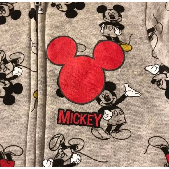 Baby Disney Mickey Mouse Zip Up Onsie Size 24 Months - Picture 4 of 8
